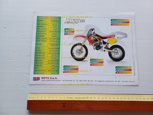 HM Honda MX 12 Cross 50 depliant moto originale ITALIANO