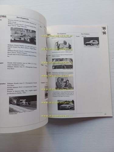 Honda - History of Honda 1946-1986 - presentazione modelli auto …