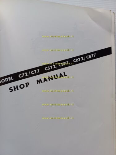 HONDA 250-300 C7277 -CS7277 -CB7277 1960-5 manuale officina INGLESE originale