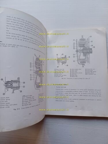 HONDA 250-300 C7277 -CS7277 -CB7277 1960-5 manuale officina INGLESE originale