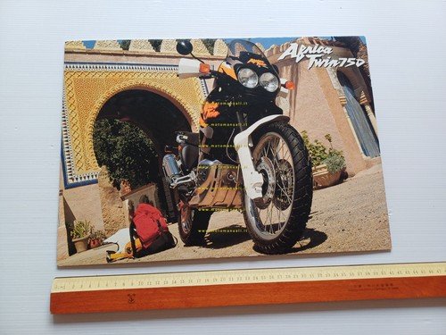 Honda 750 Africa Twin 1996 locandina cartonata originale