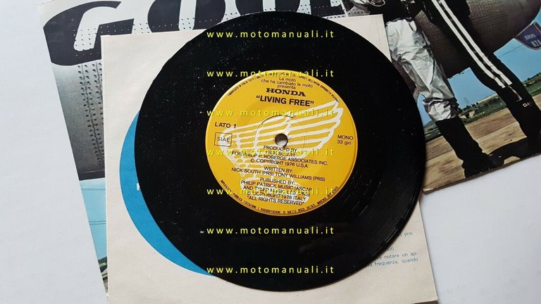 Honda 750 SS 1976 disco 45 giri gadget promozionale originale …