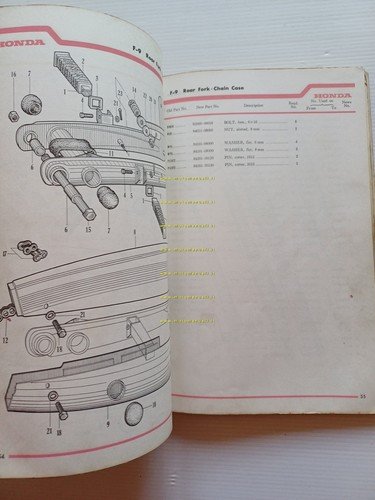 Honda 90 C200 1966-67 catalogo ricambi originale