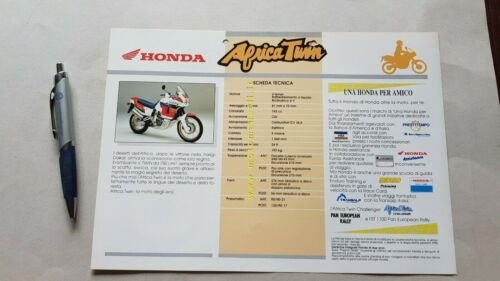 Honda Africa Twin XRV 750 1991 depliant originale moto brochure
