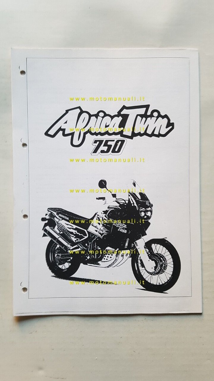 HONDA Africa Twin XRV 750 1993 opuscolo aggiornamento per meccanici …