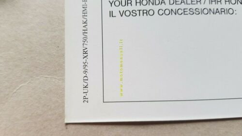 Honda Africa Twin XRV 750 1995 depliant originale moto brochure