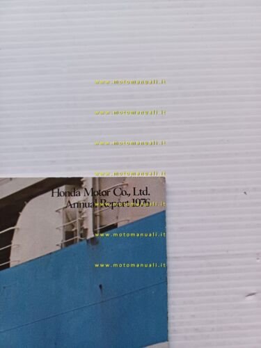 Honda Annual Report 1976 presentazione risultati esercizio