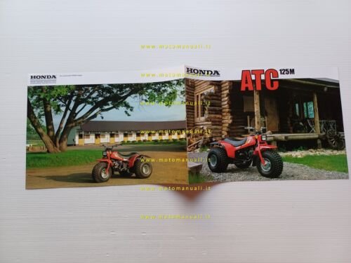 Honda ATC 125 M 1984 depliant originale inglese printed in …