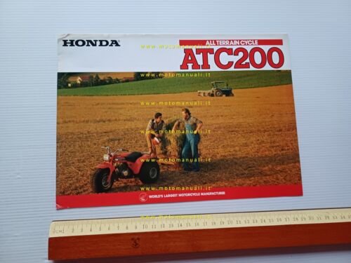 Honda ATC 200 1982 depliant originale inglese printed in Japan