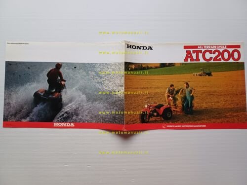 Honda ATC 200 1982 depliant originale inglese printed in Japan