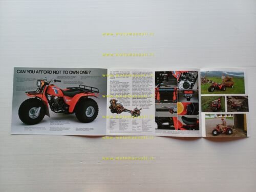 Honda ATC 200 ES BIG RED 1984 depliant originale inglese …