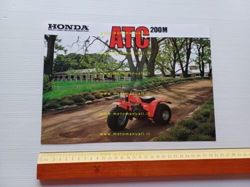 Honda ATC 200 M 1984 depliant originale inglese printed in …