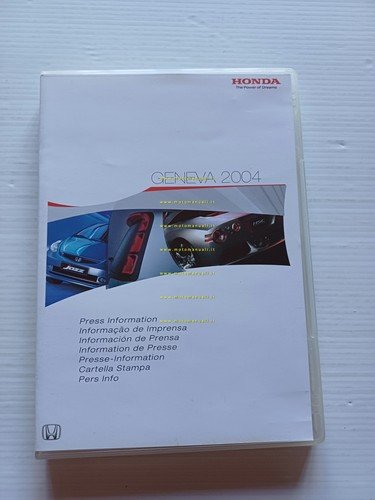 Honda auto Salone Ginevra modelli 2004 cartella stampa originale italiano