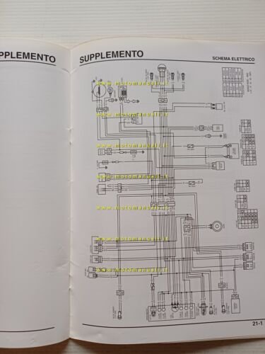 Honda Bali SJ 100 VARIANTI 1997 manuale officina ITALIANO originale