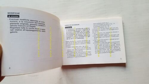 Honda BALI SJ 50 1993 manuale uso manutenzione libretto originale …
