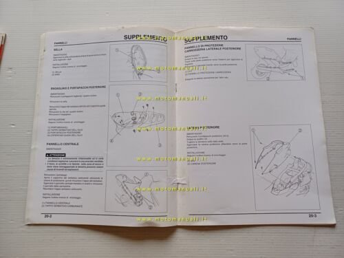 Honda Bali SJ 50 VARIANTI 1997 manuale officina ITALIANO originale