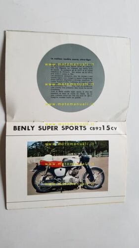 Honda Benly 125 C92 - Sport CS92 - Super Sport …