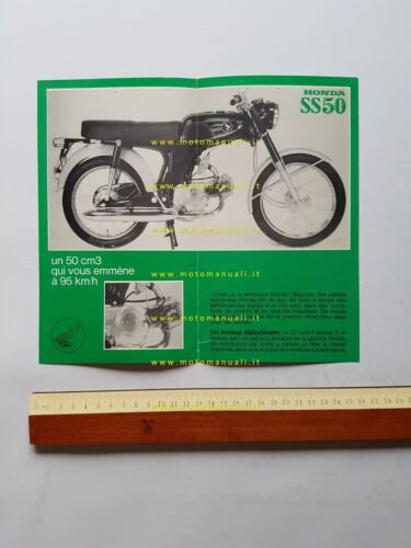 Honda Benly SS 50 M 1967 depliant originale francese