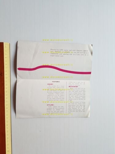 Honda C 110 Sport Cub 50 1962 depliant originale