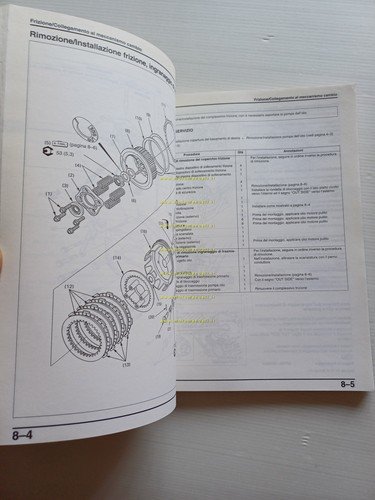 HONDA CA 125 S 1995 manuale officina ITALIANO originale