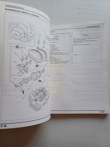 HONDA CA 125 S 1995 manuale officina ITALIANO originale