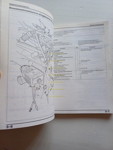 HONDA CA 125 S 1995 manuale officina ITALIANO originale