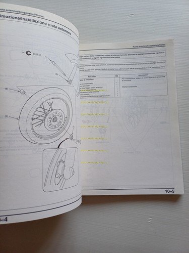 HONDA CA 125 S 1995 manuale officina ITALIANO originale