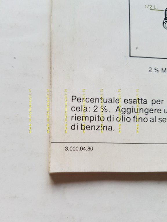 Honda CAMINO PA 50 1980 manuale uso manutenzione ITALIANO originale