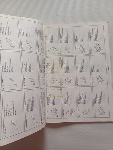 Honda catalogo attrezzi speciali per officina fino 1997 originale inglese