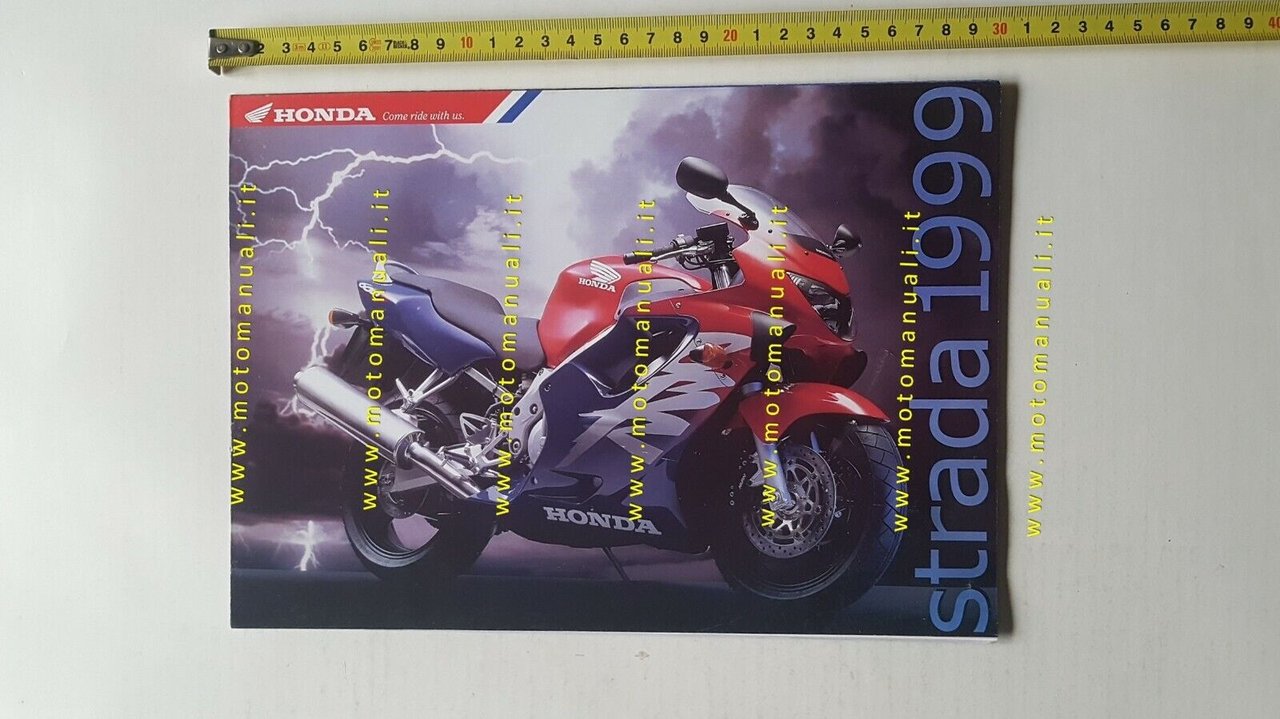 Honda catalogo modelli 1999 depliant poster originale moto brochure