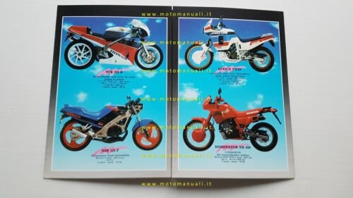 Honda catalogo produzione modelli moto 1988 depliant originale italiano