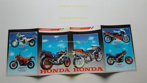 Honda catalogo produzione modelli moto 1988 depliant originale italiano