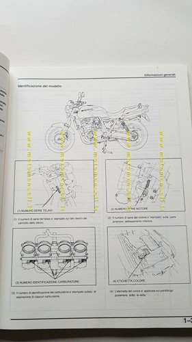 HONDA CB 1000 P 1993 manuale officina ITALIANO moto originale …
