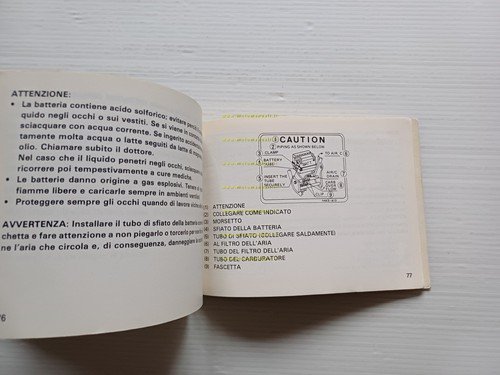 Honda CB 1100 F 1983 manuale uso manutenzione originale ITALIANO