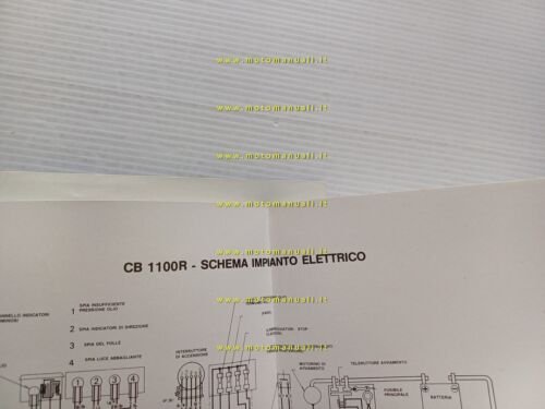 Honda CB 1100 R 1982 manuale uso manutenzione officina ITALIANO …