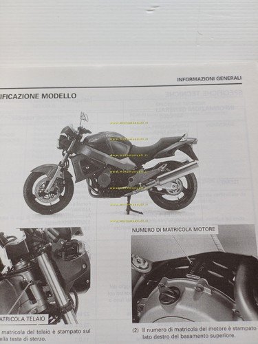 HONDA CB 1100 SF 1999 manuale officina ITALIANO originale