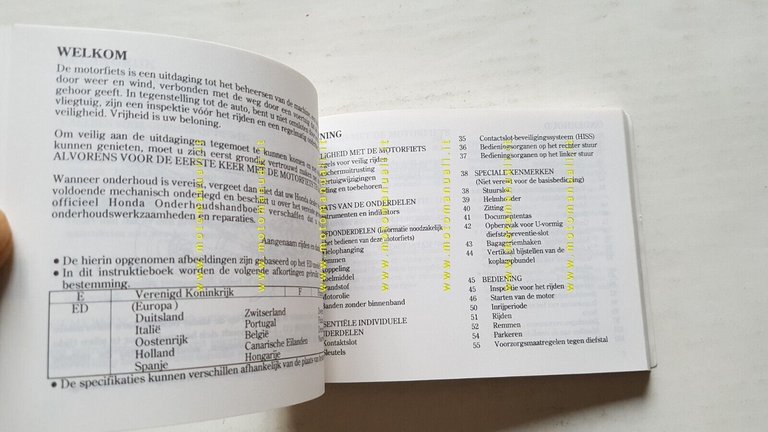 Honda CB 1100 SF 1999 manuale uso manutenzione libretto ITALIANO …