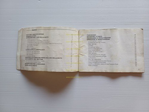 Honda CB 125 Italia manuale uso manutenzione originale ITALIANO