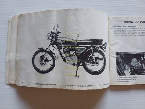 Honda CB 125 Italia manuale uso manutenzione originale ITALIANO