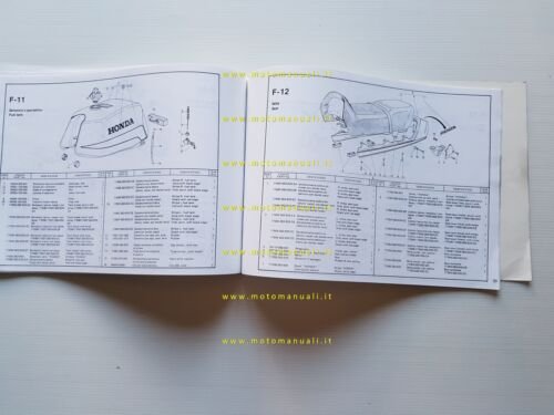 Honda CB 125 X 1980 catalogo ricambi originale spare parts …