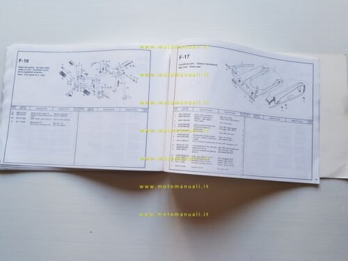 Honda CB 125 X 1980 catalogo ricambi originale spare parts …