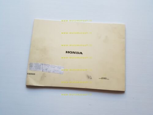 Honda CB 125 X 1980 catalogo ricambi originale spare parts …