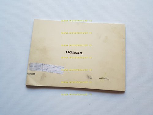 Honda CB 125 X 1980 catalogo ricambi originale spare parts …