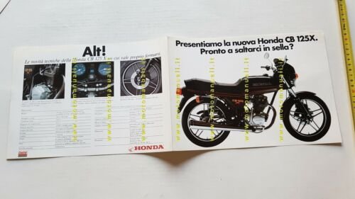 Honda CB 125 X 1983 depliant originale italiano brochure