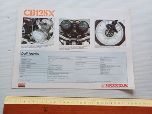 Honda CB 125 X depliant italiano originale