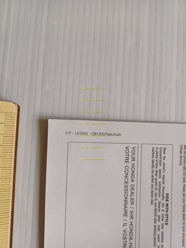 Honda CB 1300 2002-3 depliant ITALIANO originale