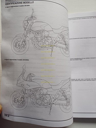 Honda CB 1300-A-S-SA VARIANTI 2005 manuale officina ITALIANO originale
