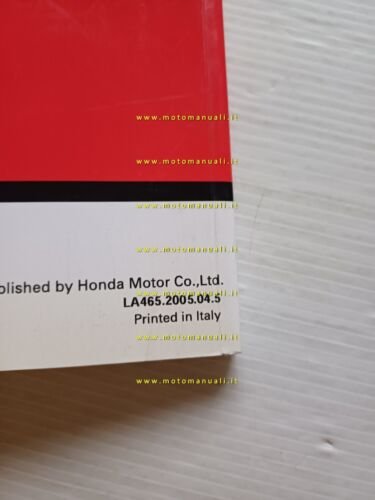 Honda CB 1300-A-S-SA VARIANTI 2005 manuale officina ITALIANO originale