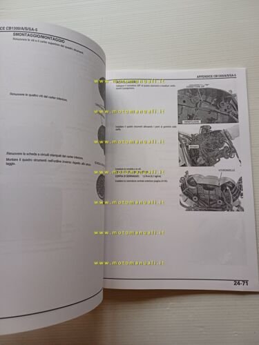 Honda CB 1300-A-S-SA VARIANTI 2005 manuale officina ITALIANO originale