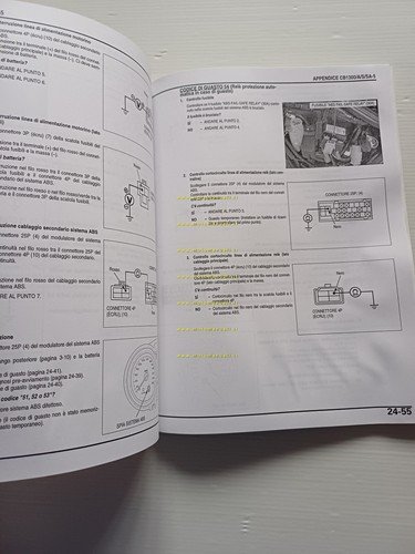 Honda CB 1300-A-S-SA VARIANTI 2005 manuale officina ITALIANO originale